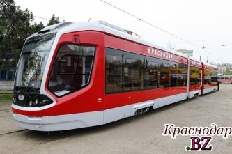 Новый трамвай "Витязь" вышел на маршрут в Краснодаре