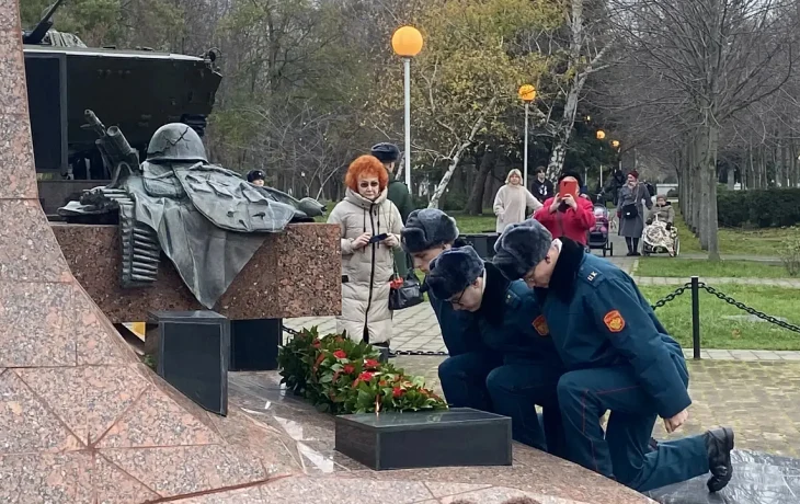 В Краснодаре почтили память погибших в Чечне