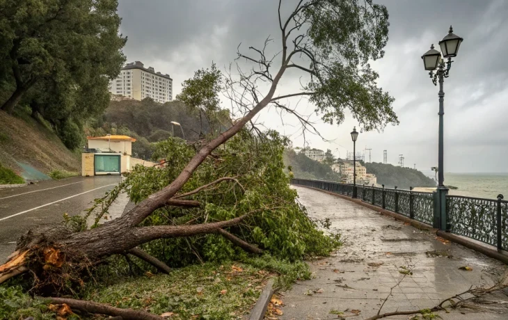 Непогода в Краснодарском крае: дожди, ветер и предупреждения для туристов
