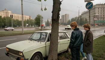 Авария в Басманном районе: несовершеннолетний водитель врезался в дерево