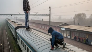 Трагедия на Кубани: подросток погиб при попытке забраться на вагон