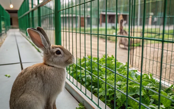 В барнаульском зоопарке поселился очаровательный заяц!
