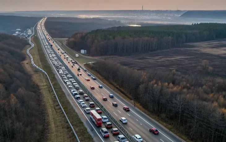Массовые пробки под Нижним Новгородом: тысячи водителей застряли в многокилометровых заторах