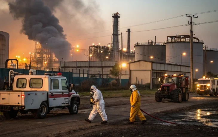 Авария на промышленном предприятии в Рязанской области: под контролем МЧС