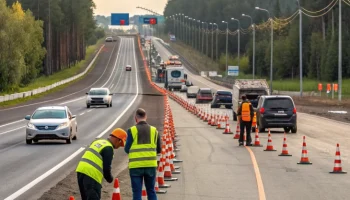 Частичное перекрытие трассы М7 «Волга» в Татарстане