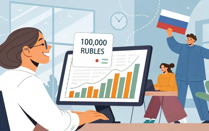 Средняя зарплата в России: приближаемся к 100 тысячам рублей