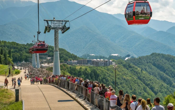 Сочи встречает ноябрьские праздники ажиотажным наплывом туристов