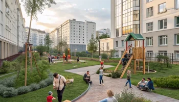 Екатеринбург: завершено благоустройство трёх дворовых территорий в рамках федеральной программы