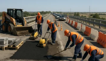 Начался капитальный ремонт моста через реку Миус на трассе Р-280 в Ростовской области