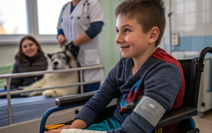 Сочинскому мальчику, пострадавшему от хаски, признали инвалидность