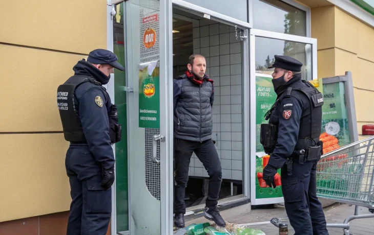 В Краснодаре задержан мужчина, попытавшийся похитить продукты из супермаркета