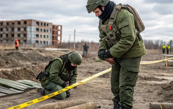 Обнаружение боеприпасов времен ВОВ на стройке в Санкт-Петербурге