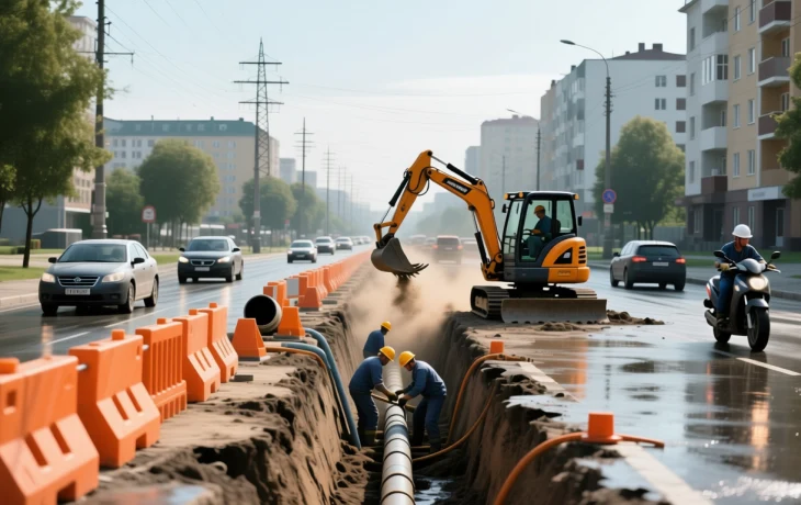 В Краснодаре ограничат движение для прокладки водоотведения