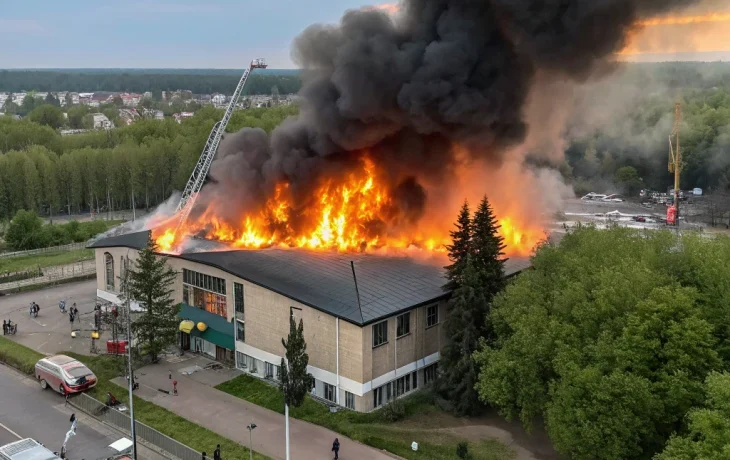 Серьезный пожар рядом с загородным клубом «Утрау» в Казани: причины и последствия