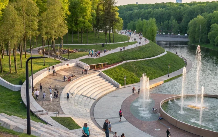 В парке «Краснодар» открылся уникальный водный амфитеатр