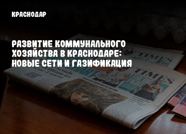 Развитие коммунального хозяйства в Краснодаре: новые сети и газификация