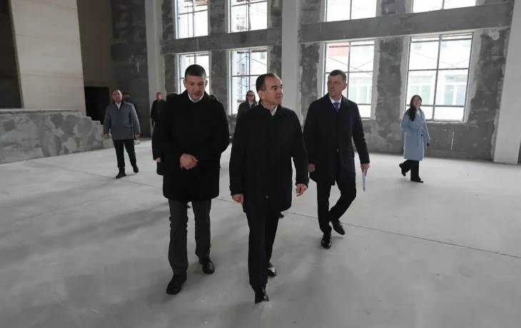 Новая школа на 1550 мест в Музыкальном микрорайоне Краснодара: губернатор проверил строительство
