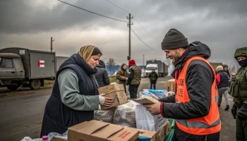 Краснодарские волонтёры привезли 15 тонн помощи в Селидово ДНР