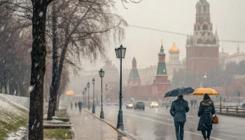 Холодный фронт обрушится на Москву: ливни, мокрый снег и наледь ждут горожан
