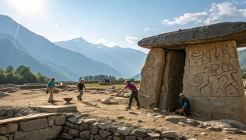 Ученые обнаружили танцующие лезгинку фигуры на дольмене в Сочи