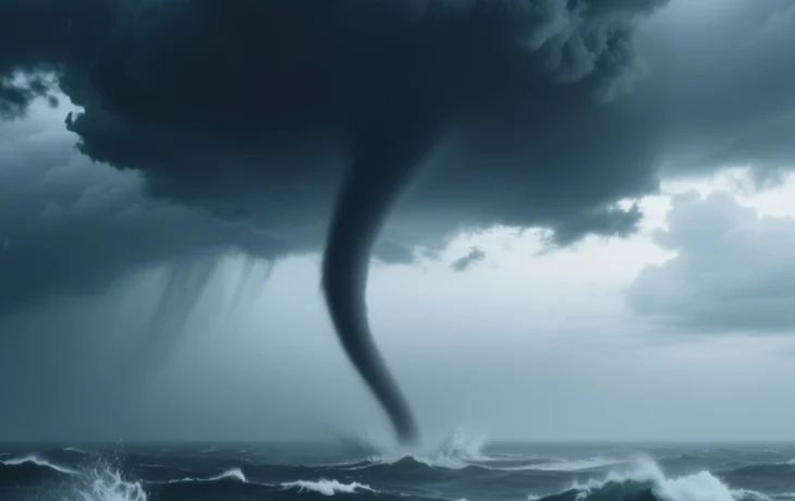 Опасные смерчи над Черным морем угрожают побережью Сочи