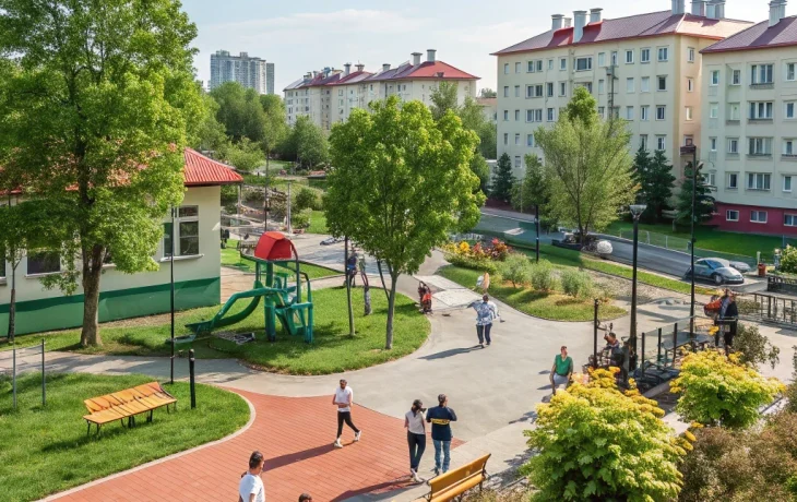 В Динской завершено благоустройство общественной территории по национальному проекту «Инфраструктура для жизни»