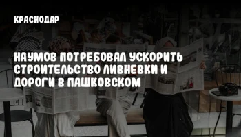 Наумов потребовал ускорить строительство ливневки и дороги в Пашковском