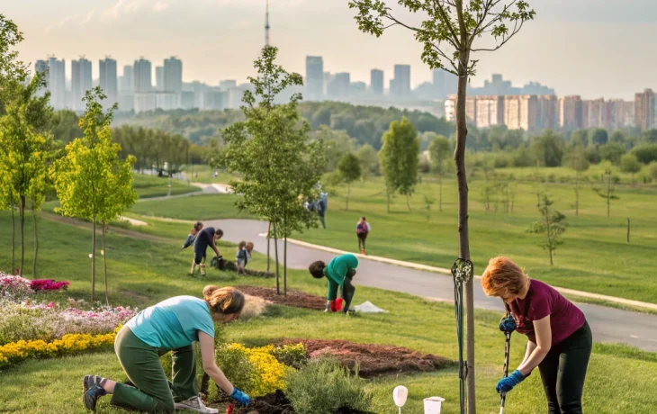 Краснодар становится зелёнее: продолжаются масштабные работы по озеленению