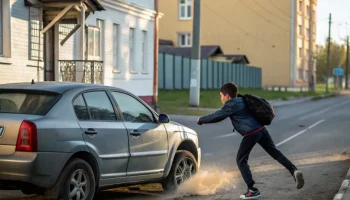 Серьёзный инцидент в Сестрорецке: кроссовер сбил девятиклассника на пешеходном переходе