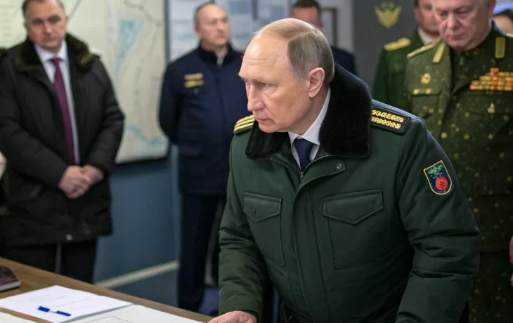 Путин провел совещание с военным руководством на командном пункте «Запад»