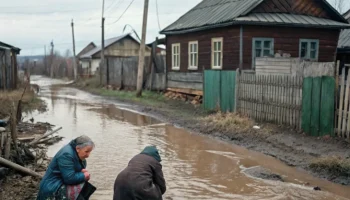 Крупная авария в поселке Артем: улицы затоплены канализационными стоками
