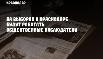 На выборах в Краснодаре будут работать общественные наблюдатели
