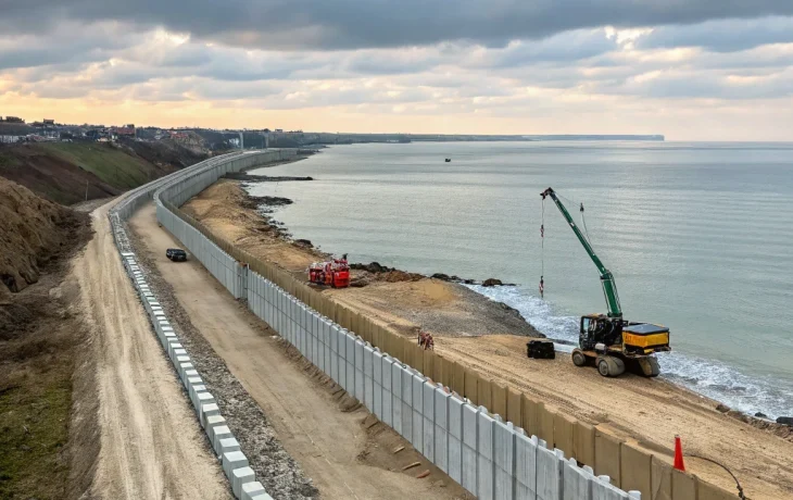 Анапа защитила свои пляжи: возведен гигантский защитный вал