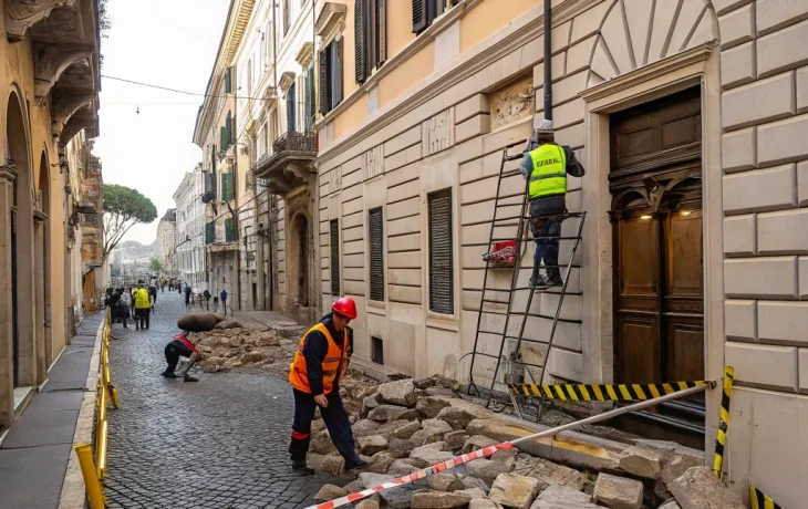 Начались реставрационные работы на историческом здании в Санкт-Петербурге