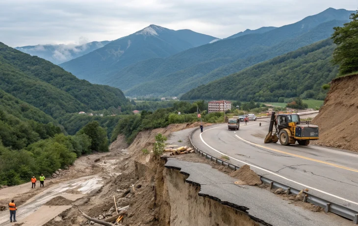 Оползни на трассе Джубга — Сочи устранят до конца 2025 года Оползни на трассе Джубга — Сочи устранят до конца 2025 года