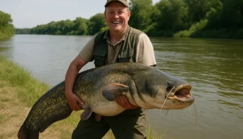 Улов гиганта: рыбаки Ростовской области поймали сома весом почти 50 кг