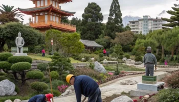 Благоустройство Сада Российско-Японской дружбы в Сочи