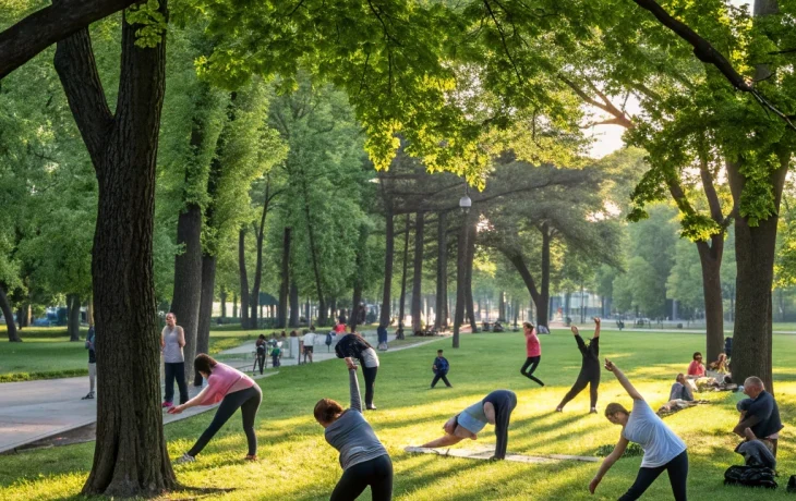 Лето здоровья: в Центральном парке Новосибирска завершился сезон парковой гимнастики