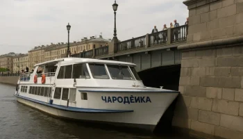 7 сентября 2023: Инцидент на воде в Санкт-Петербурге - теплоход «Чародейка» врезался в мост Белинского