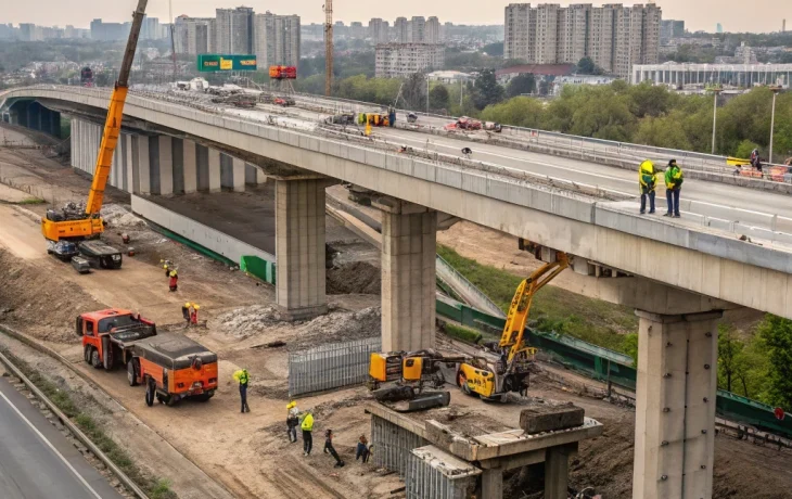 Масштабная реконструкция Фадеевского путепровода в Краснодаре