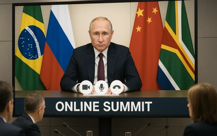 Путин примет участие во внеочередном саммите БРИКС 8 сентября