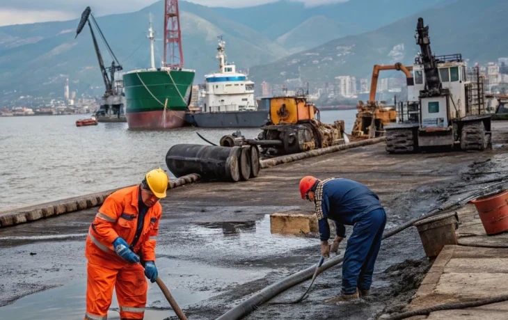 Разлив нефти в Новороссийске: авария ликвидирована, экологическая безопасность восстановлена