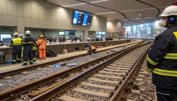 Падение БПЛА нарушило движение поездов в Ростовской области