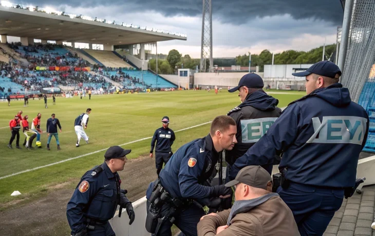 Конфликт между сотрудником «Черноморца» и болельщиком на футбольном матче в Новороссийске