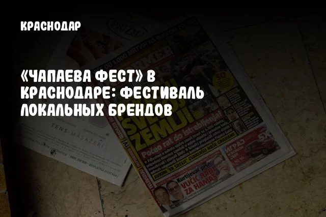 «ЧАПАЕВА ФЕСТ» в Краснодаре: Фестиваль локальных брендов