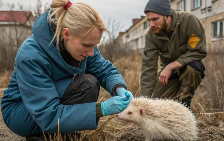 Редкий дикобраз-альбинос спасен в Анапе: тайна происхождения животного