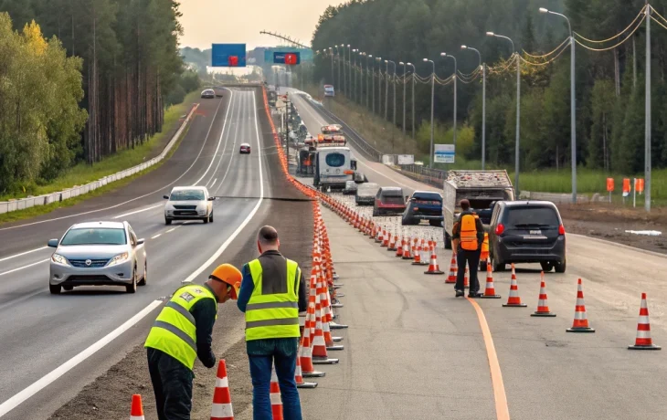 Частичное перекрытие трассы М7 «Волга» в Татарстане