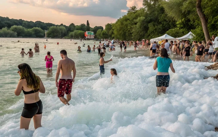 Скандал в Новороссийске: незаконное пенное шоу на Суджукской лагуне