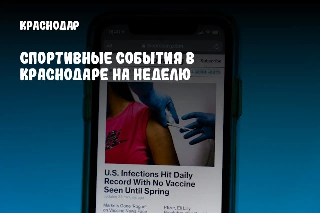 Спортивные события в Краснодаре на неделю