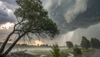 Неблагоприятные погодные условия в Краснодарском крае 24 августа 2025